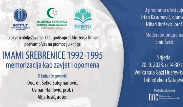 U srijedu počinje obilježavanje 111. godišnjice  Udruženja ilmijje IZ u BiH