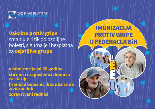Raste broj oboljelih od gripe, tjedno se u FBiH prijavi oko 10.000 slučajeva respiratornih infekcija