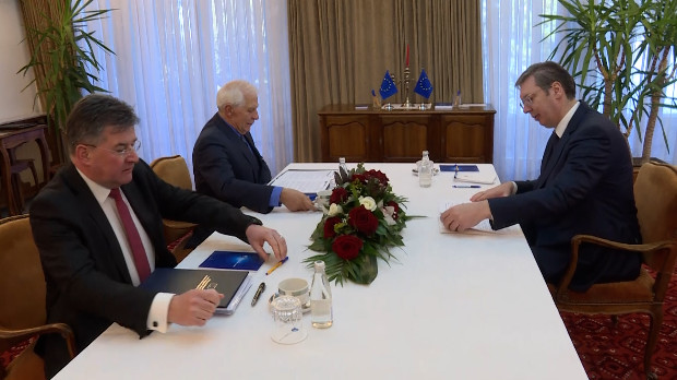 Počeo sastanak Vučića sa Borellom i Lajčakom u Ohridu