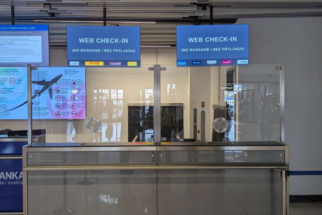 Sarajevski aerodrom uveo premjestio lokaciju WEB chek-in šaltera za kontrolu dokumenata
