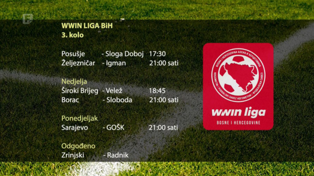 Sloga gostuje Posušju, Željezničar dočekuje Igman