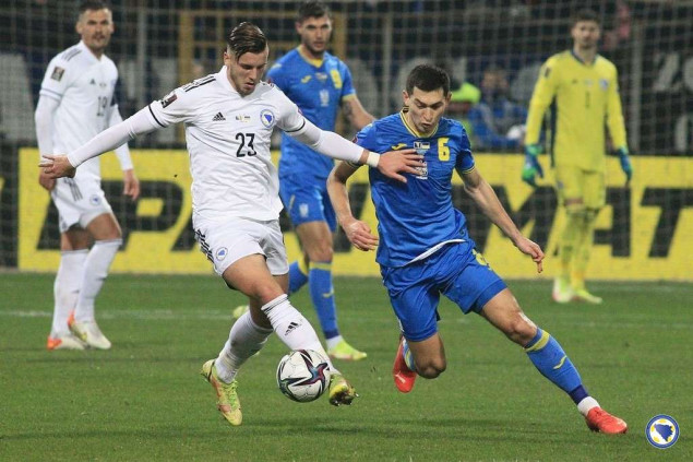 Nogometaši BiH večeras u Zenici dočekuju Ukrajinu