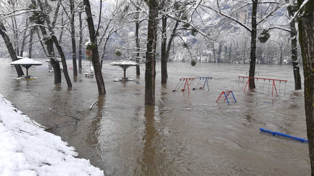 U Zvorniku proglašena vanredna situacija zbog porasta Drine, izdato upozorenje stanovništvu
