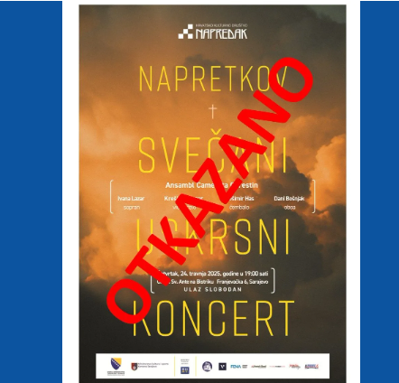 HKD Napredak: Otkazan Uskrsni koncert u Sarajevu zbog smrti pape Franje
