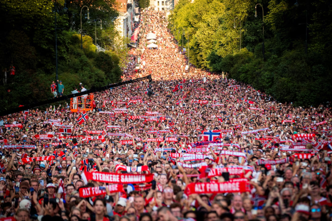 Više od 100.000 navijača dočekalo norveške fudbalere uprkos eliminaciji sa Svjetskog prvenstva