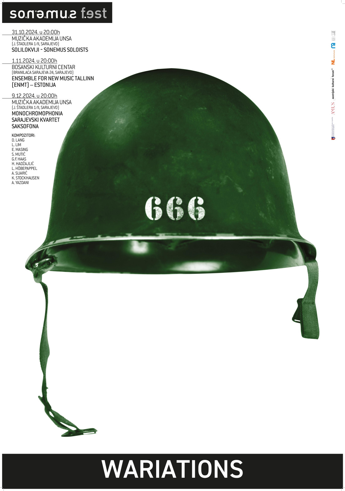 Koncert 'Monochromophonia' u okviru SONEMUS Festa: Premijerna izvedba djela A. Sijarića