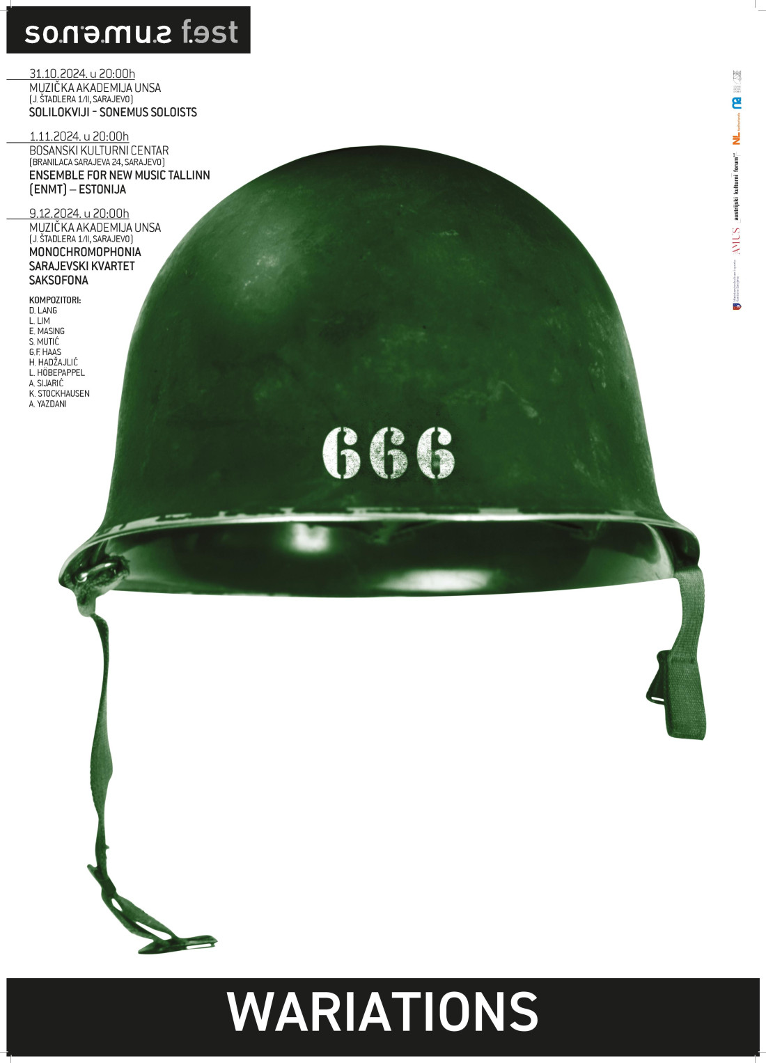 U Sarajevu 31. oktobra SONEMUS Fest 2024: Wariations