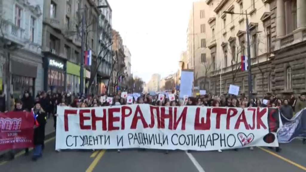 U Srbiji počeo generalni štrajk