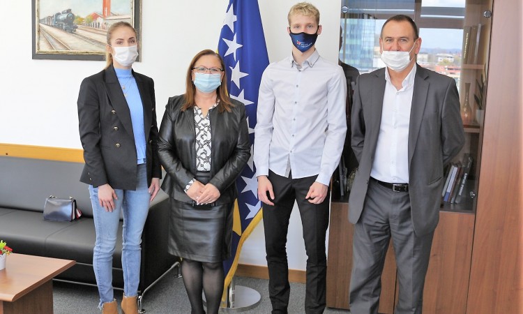 Gudeljević primila taekwondoiste Mariju Štetić i Nedžada Husića
