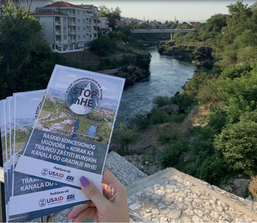 Neformalna grupa građana 'Stop izgradnji mHE na Buni' traži trajnu zaštitu spomenika prirode