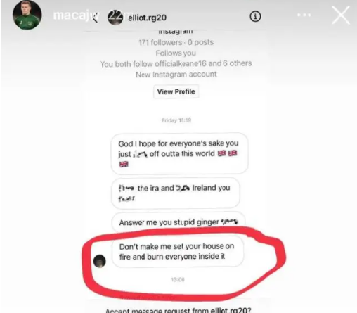 Fudbaler Stoke Citya objavio poruku koju je dobio na društvenim mrežama