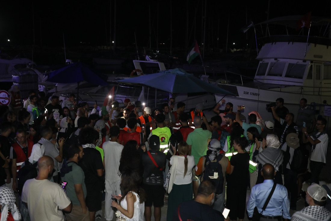 Brodovi globalne flote Sumud okupljeni u tuniskoj luci Bizerte, kreću prema Gazi