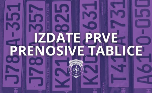 MUP Kantona Sarajevo počeo izdavanje prenosivih tablica za vozila