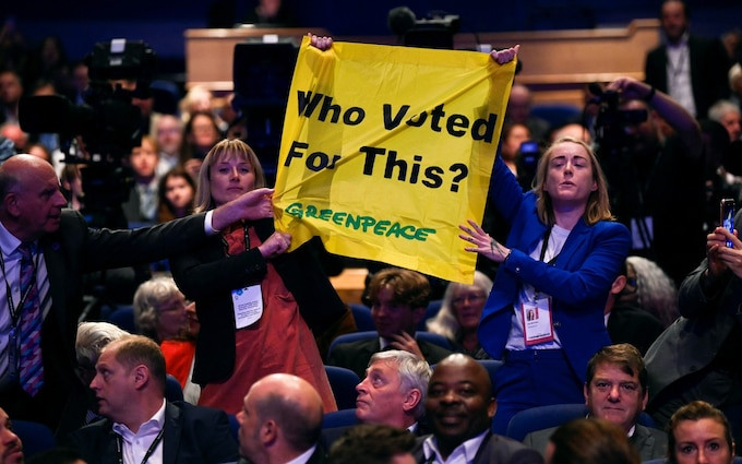 "Greenpeace" prekinuo govor Liz Truss