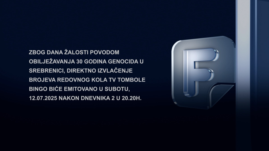 Novi termin emitovanja emisije TV Bingo Show