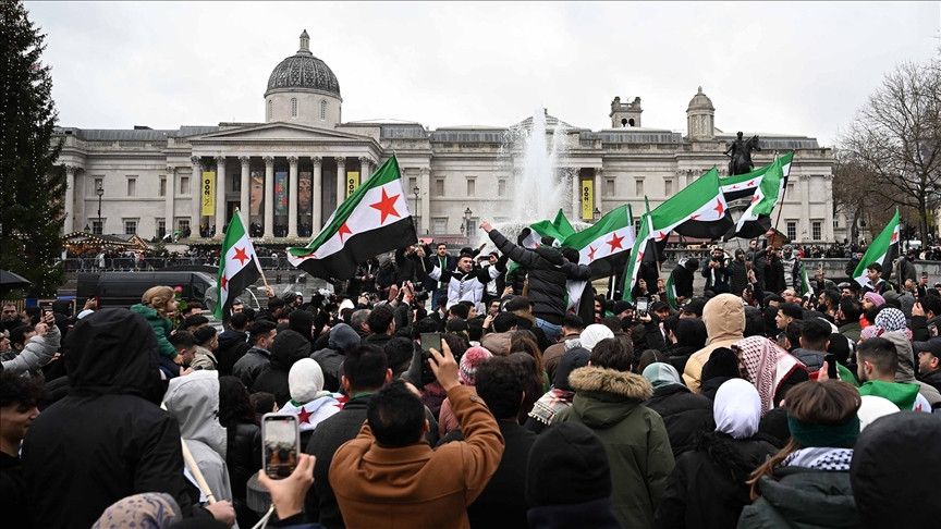 Sirijci širom Evrope slave pad Assadovog režima