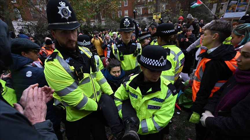 Desetine uhapšenih na protestu u Londonu u znak podrške "Akciji za Palestinu"