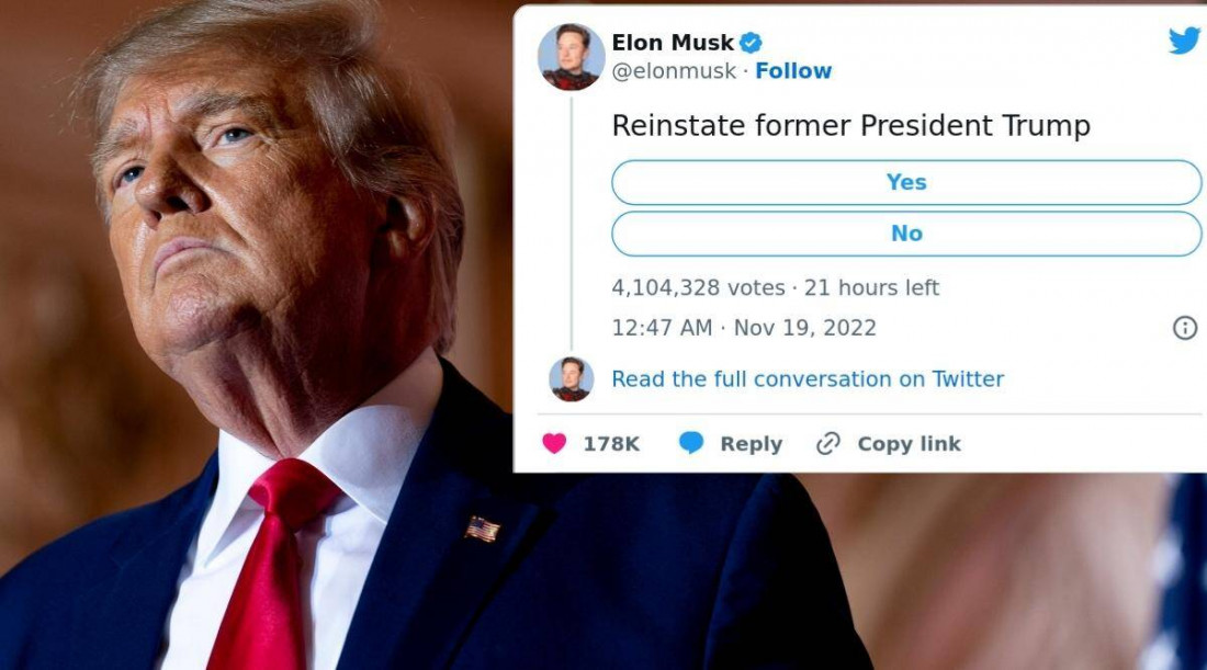 Musk postavio anketu o ukidanju zabrane Trumpovog naloga na Twitteru