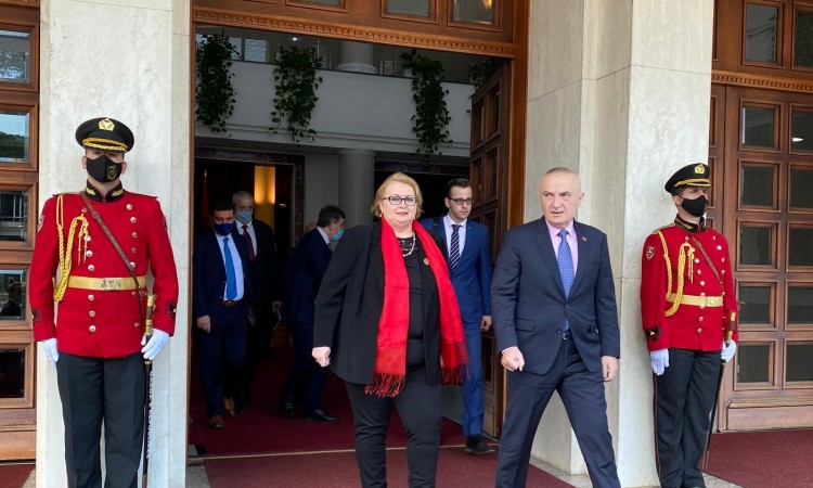 Turković s predsjednikom Metom i drugim visokim zvaničnicima Albanije