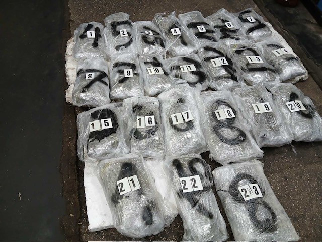 Granična policija BiH zaplijenila 12, 624 kilograma opojne droge marihuana na prijelazu Hum