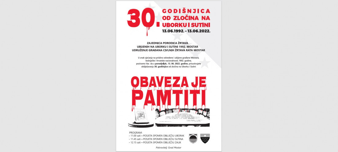 Svi saglasni da se 13. juni proglasi Danom civilnih žrtava rata u Mostaru