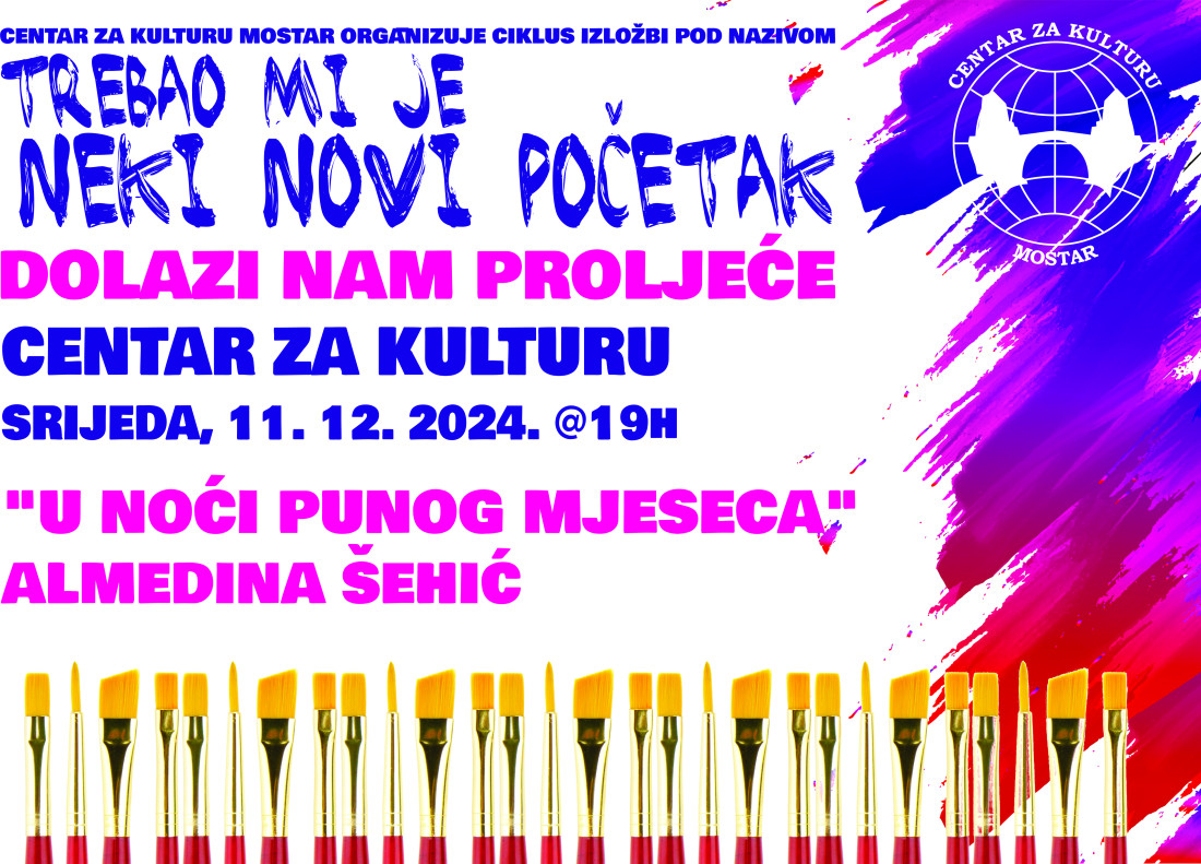 Mostar: U srijedu izložba Almedine Šehić  „U noći punog mjeseca"