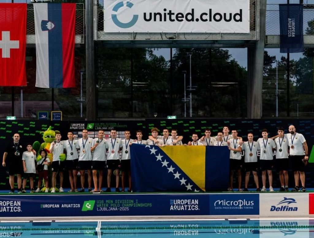 Historijski uspjeh u Ljubljani: Kadetska vaterpolo reprezentacija BiH osvojila bronzu