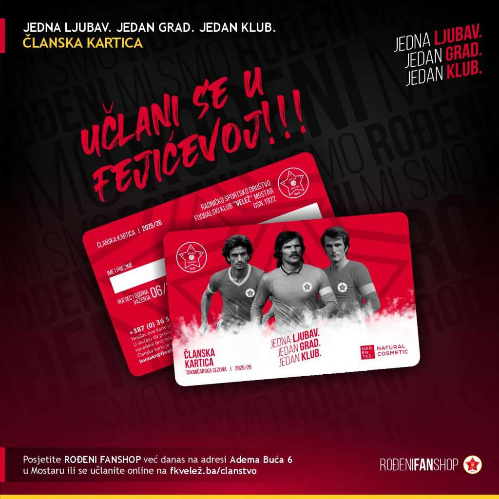 Velež poziva na učlanjenje u Fejićevoj ulici