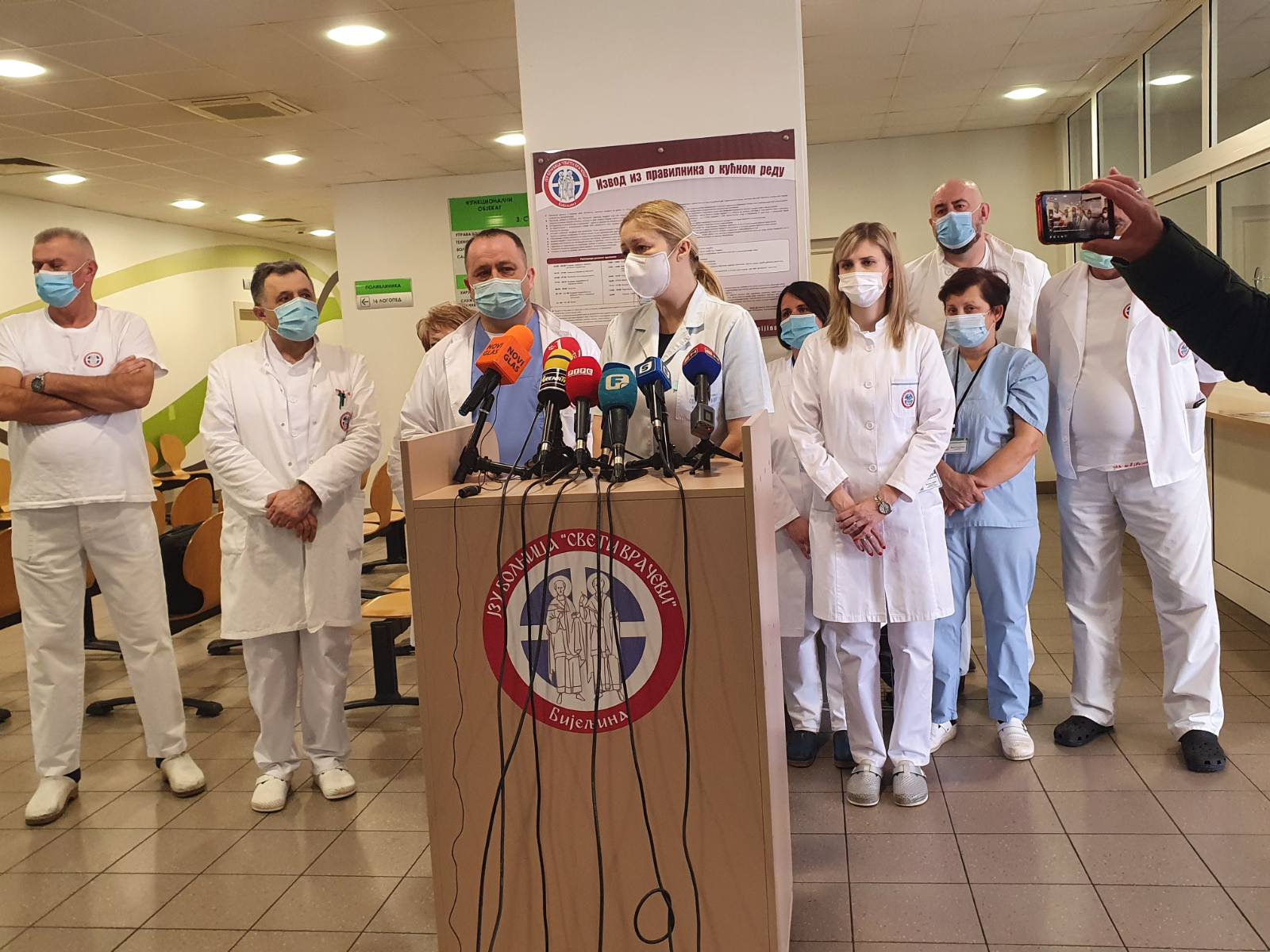 Veliki broj prijema u kovid bolnicama u Bijeljini