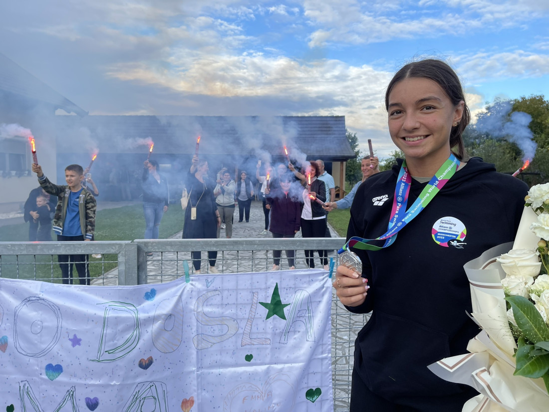 U Zoricama kod Odžaka dočekana Emma Mečić, svjetska viceprvakinja 