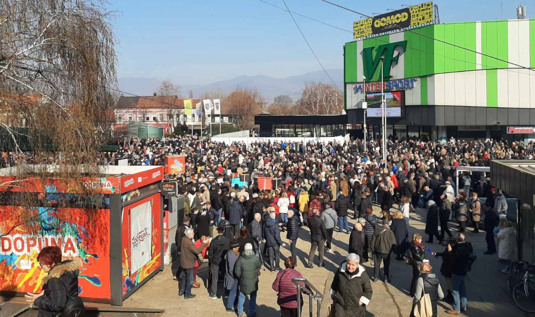 Više hiljada Zeničana na protestima zbog ekonomsko-socijalne situacije
