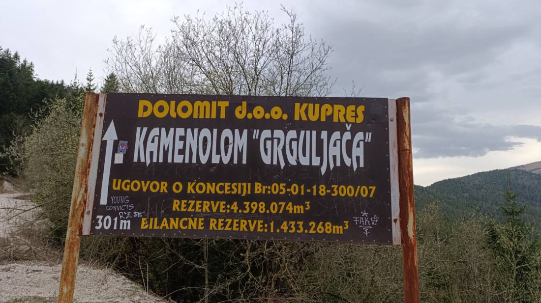 Kuprešaci protiv projekta rudarenja i prerade dolomita