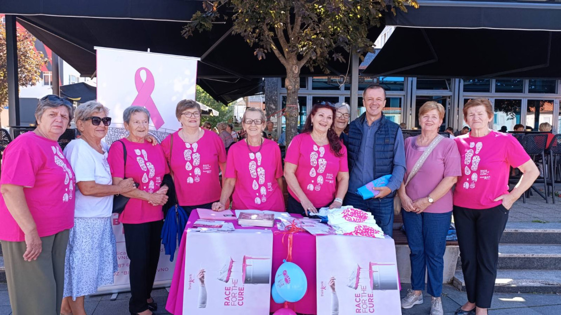 Ulična akcija u Livnu za podizanje svijesti o prevenciji raka dojke
