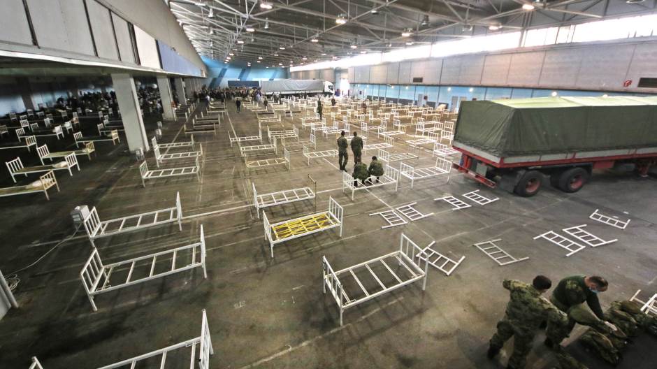 Kritično u Vojvodini, novosadski sajam ponovno postaje covid bolnica