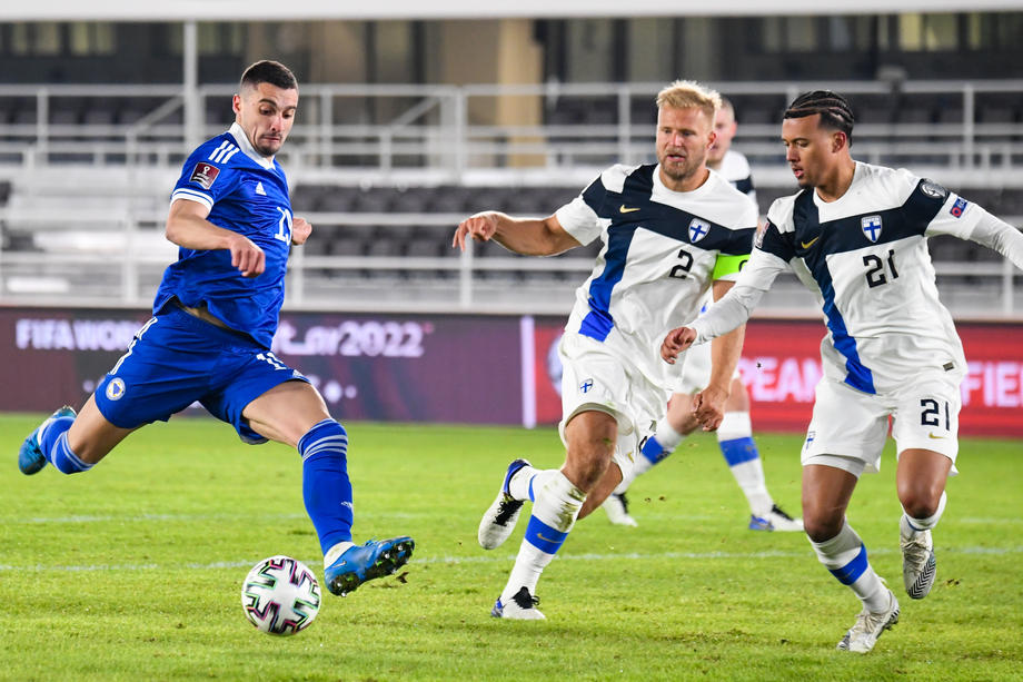 Nogometaši BiH remijem s Finskom otvorili kvalifikacije za SP 2022.