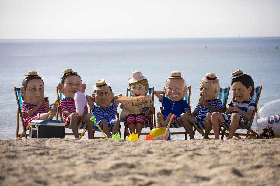 Aktivisti za zaštitu životne sredine protestuju tokom samita G7