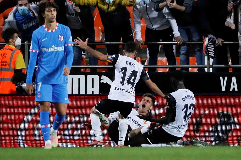 Valencia u nadoknadi do boda protiv Atletico Madrida
