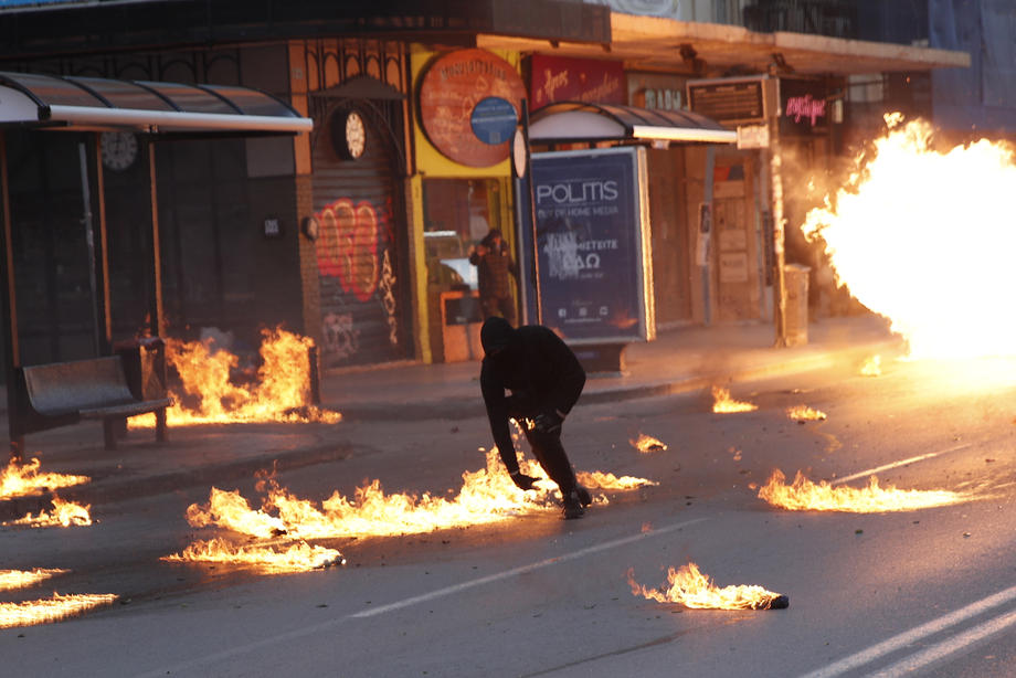 Sukobi tokom demonstracija u Solunu