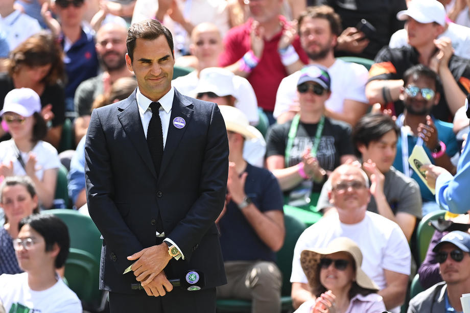 Federer na proslavi 100. godišnjice Centralnog terena Wimbledona