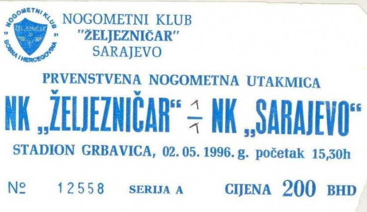BiH: U prodaji ulaznice za reprizu sarajevskog derbija iz 1996. godine