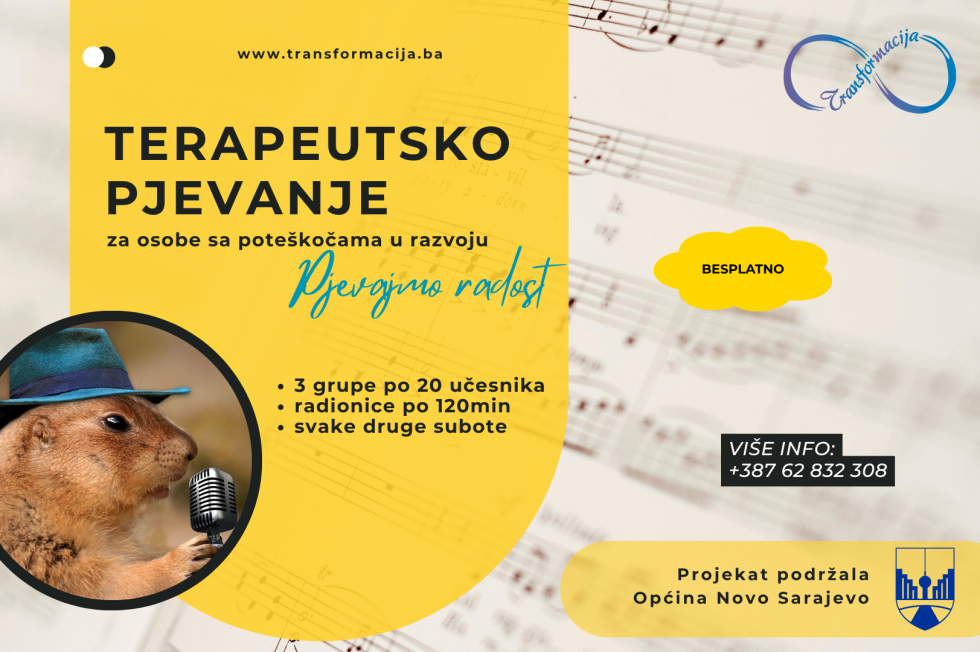 Projekat terapeutskog pjevanja "Pjevajmo radost"