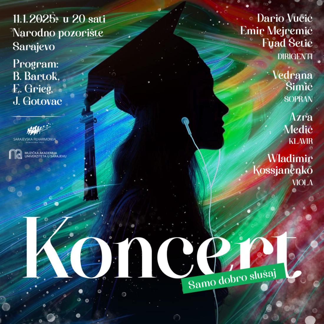 11. januara na sceni NPS: Zajednički koncert Muzičke akademije UNSA i Sarajevske filharmonije