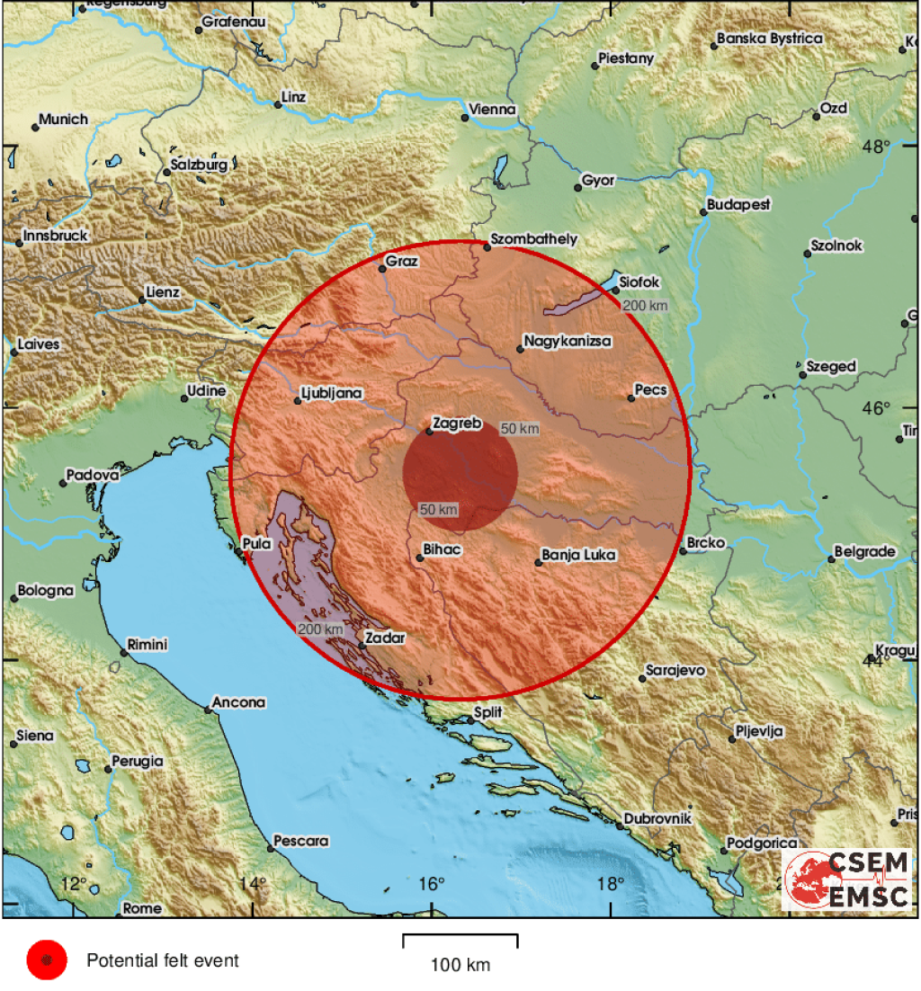 Novo podrhtavanje tla u Hrvatskoj