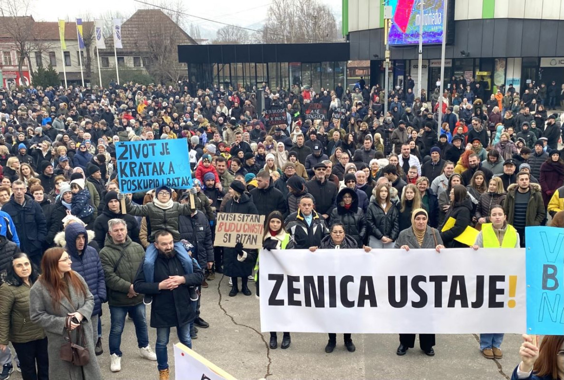 Nezadovoljni cjelokupnom situacijom u zemlji, građani Zenice i Sarajeva ponovo digli glas