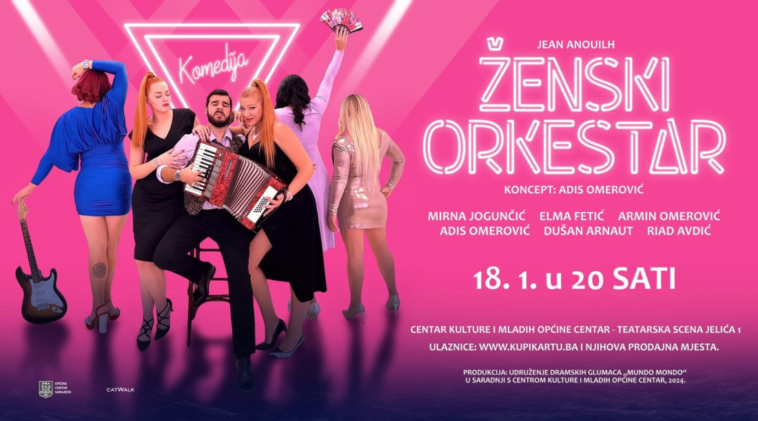 CKM Sarajevo: Januarska izvedba komedije „Ženski orkestar“