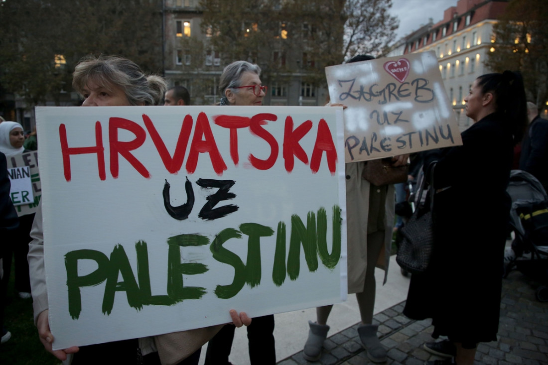 U Zagrebu održan skup solidarnosti s Palestinom: Zaustavite okupaciju