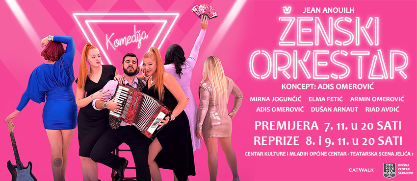 JU CKM: 7. novembra premijera komedije "Ženski orkestar"