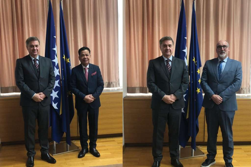 Zvizdić u odvojenim susretima primio ambasadore Švicarske Konfederacije i Republike Indonezije u BiH